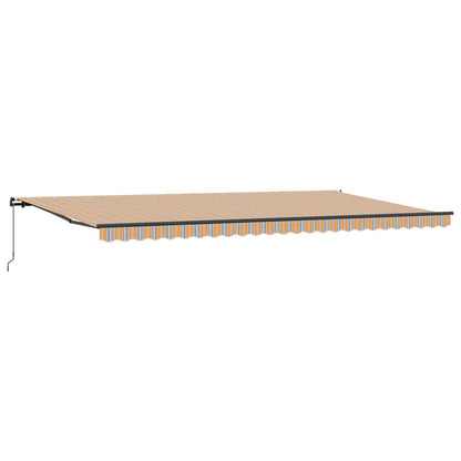 Toldo Retrátil Manual Multicolor 600 × 300 cm tecido