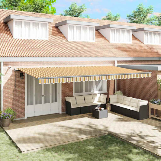 Toldo Retrátil com Multicolor 600 × 300 cm tecido