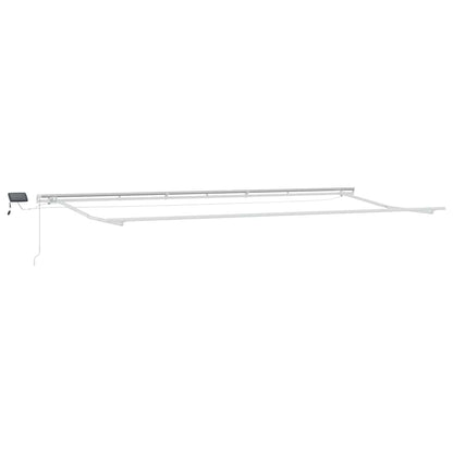 Toldo Retrátil com Manual Branco 600 ×300 cm tecido
