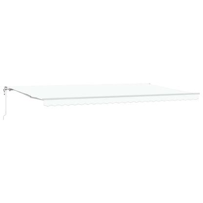 Toldo Retrátil 600 × 300 cm Branco