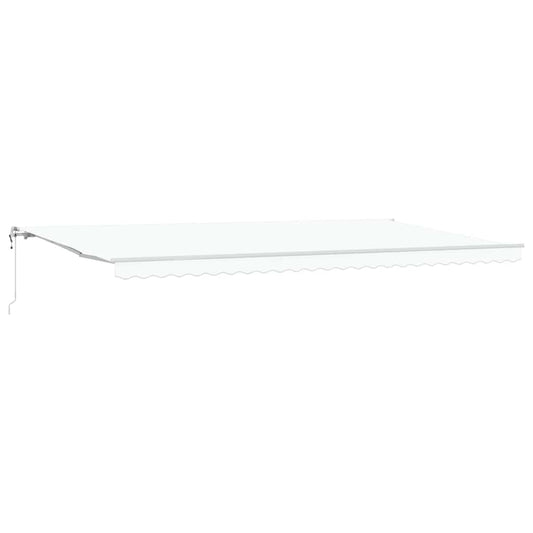 Toldo Retrátil 600 × 300 cm Branco