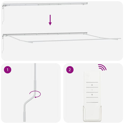 Toldo Retrátil 600 × 300 cm Branco