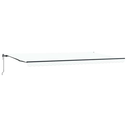 Toldo Retrátil Branco 600 ×300 cm tecido