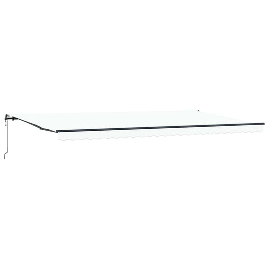 Toldo Retrátil Branco 600 ×300 cm tecido