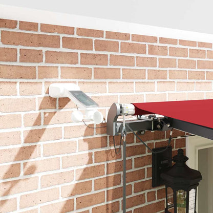 Tecido de Toldos com Vermelho 600 × 300 cm Poliéster