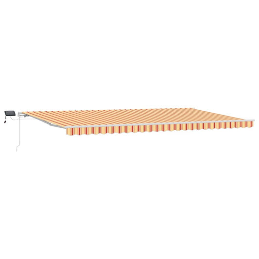 Toldo Retrátil com Manual amarelo e laranja 600 ×350 cm tecido