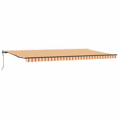 Toldo Retrátil amarelo e laranja 600 ×350 cm tecido