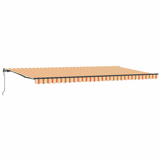 Toldo Retrátil amarelo e laranja 600 ×350 cm tecido