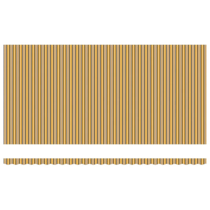 Toldo Retrátil Riscas Multicolor 600 × 350 cm Poliéster e Metal