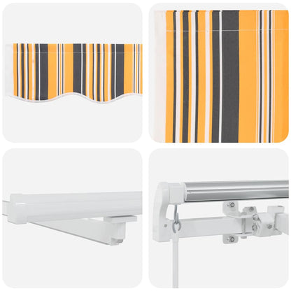 Toldo Retrátil com Manual 600 × 350 cm Multicolor
