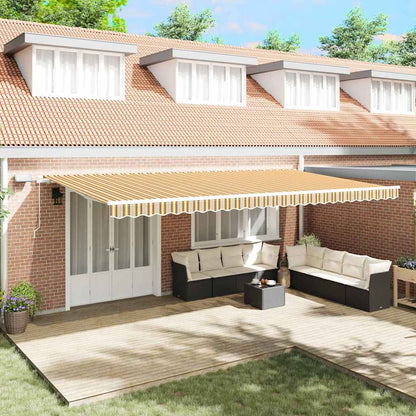 Toldo Retrátil com Manual 600 × 350 cm Multicolor