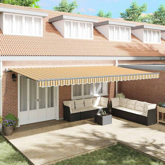 Toldo Retrátil Multicolor 600 ×350 cm tecido