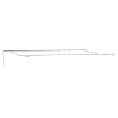 Toldo Retrátil Manual Vermelho 600 × 350 cm Poliéster e Metal