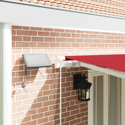 Toldo Retrátil com Manual Vermelho 600 ×350 cm tecido