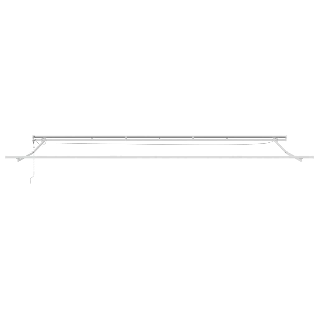 Toldo Retrátil Vermelho 600 × 350 cm Tecido e Metal