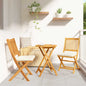 Cadeira Dobrável com almofada 2 pcs Branco 49 x 57,5 x 92cm