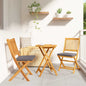 Cadeira Dobrável com almofada 2 pcs Cinzeto 49 x 57,5 x 92cm