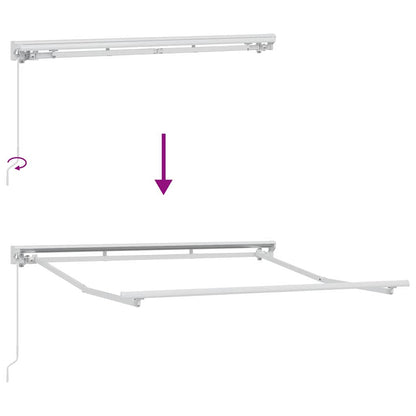 Estrutura de Toldo Manual Branco 2.5 x 2 m