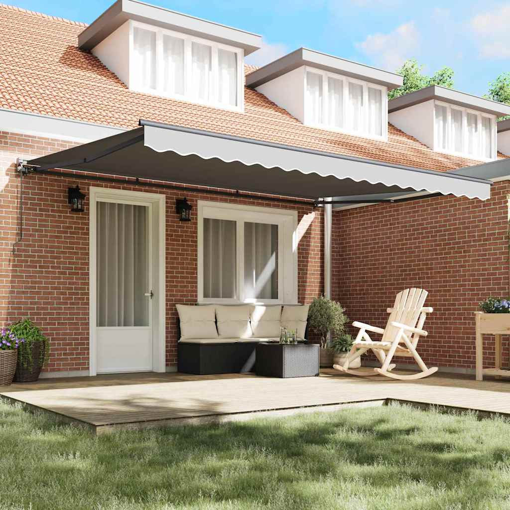 Estrutura de Toldo Manual Antracite 5 x 3 m