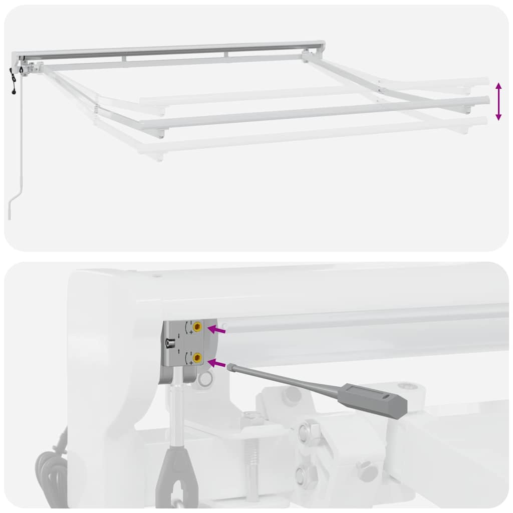 Estrutura de Toldo Branco 2.5 x 2 m
