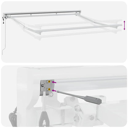Estrutura de Toldo Branco 2.5 x 2 m