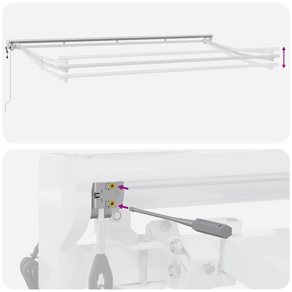 Estrutura de Toldo Branco 4 x 2 m