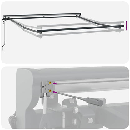 Estrutura de Toldo Antracite 3 x 2,5 m