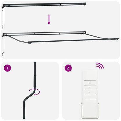 Estrutura de Toldo Antracite 5 x 3 m