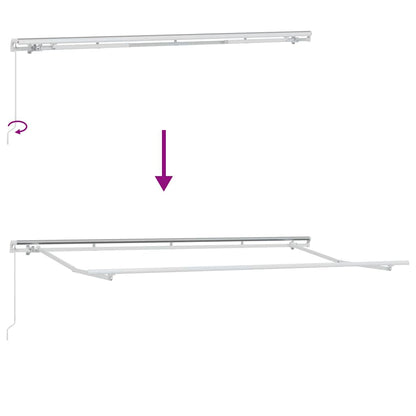 Estrutura de Toldo Branco 4 x 2 m Metal