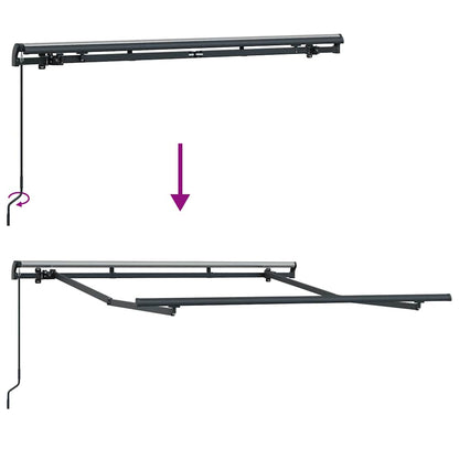 Estrutura de Toldo Antracite 2.5 x 2 m Metal