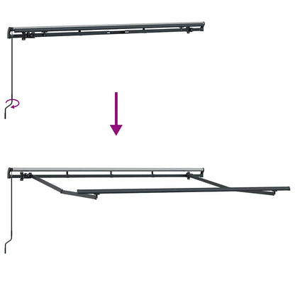 Estrutura de Toldo Antracite 3 x 2 m Metal