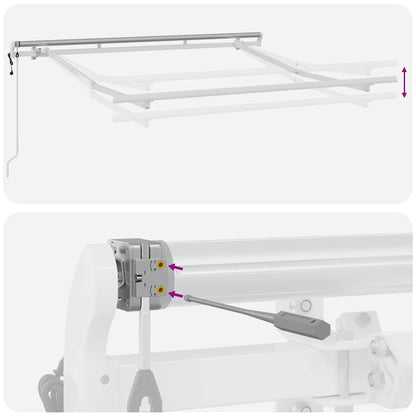 Estrutura de Toldo Branco 2.5 x 2 m Metal