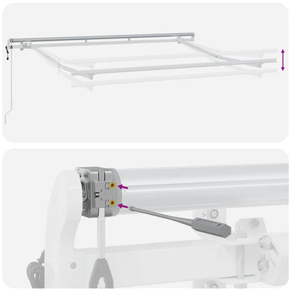 Estrutura de Toldo Branco 3 x 2 m Metal