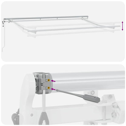 Estrutura de Toldo Branco 3.5 x 2 m Metal