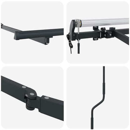 Estrutura de Toldo Antracite 4 x 2 m Metal
