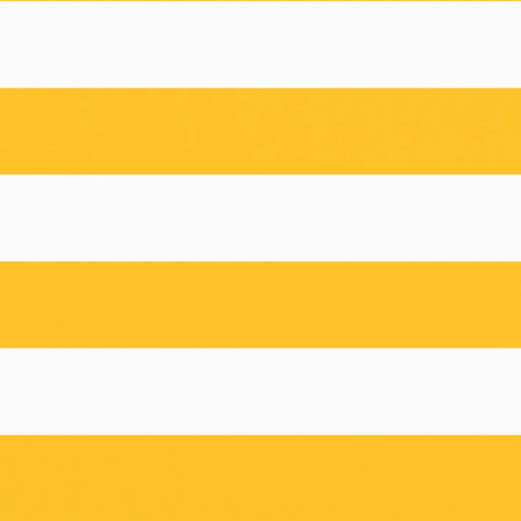 Tela de varanda 75x700 cm amarelo e branco riscas