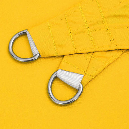 Para-sol estilo vela 2x2x2 m oxford 100% poliéster amarelo