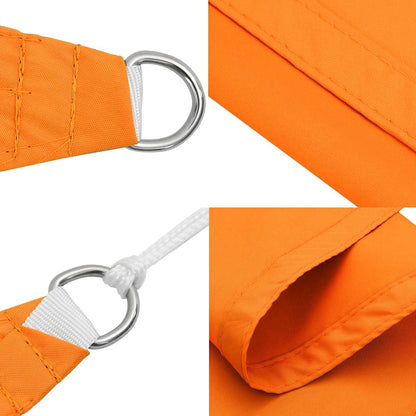 Para-sol estilo vela 7x5x5 m oxford 100% poliéster laranja