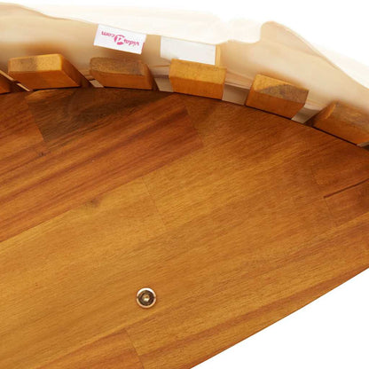 Espreguiçadeira com almofada 2 pcs Castanho 60 x 154 x 74cm