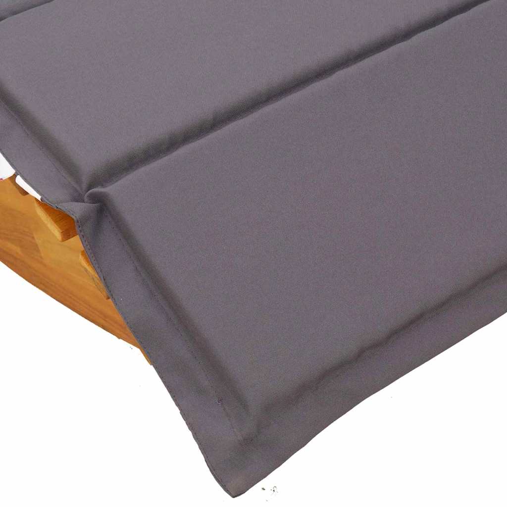 Espreguiçadeira com almofada 2 pcs Castanho 60 x 154 x 74cm