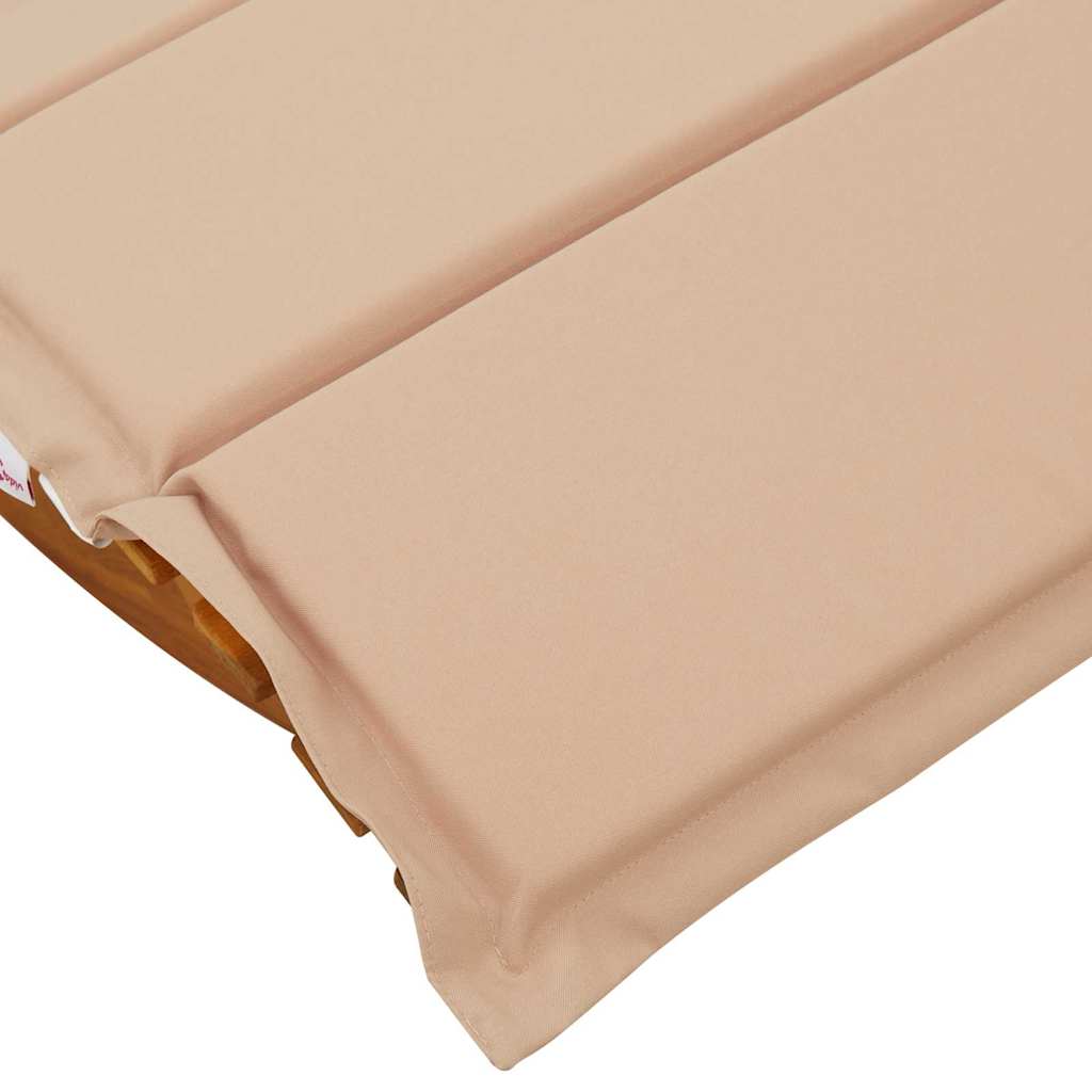 Espreguiçadeira com almofada 2 pcs Castanho 60 x 154 x 74cm