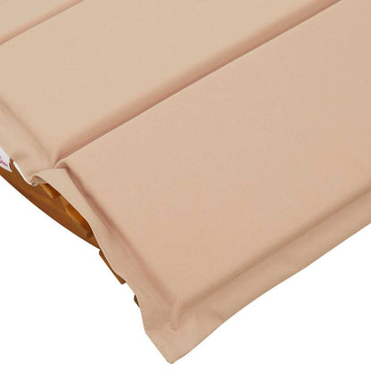 Espreguiçadeira com almofada 2 pcs Castanho 60 x 154 x 74cm