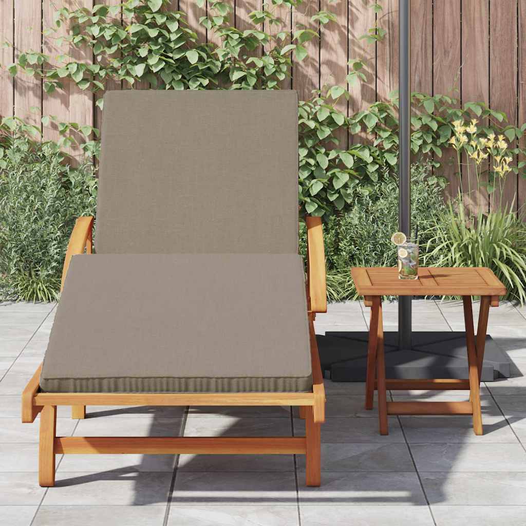 Espreguiçadeira 2 pcs Cinzento-acastanhado 40 x 40 x 40cm
