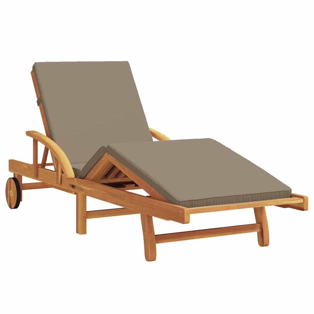 Espreguiçadeira 2 pcs Cinzento-acastanhado 40 x 40 x 40cm