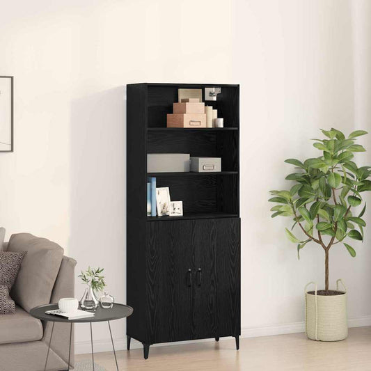 Buffet 2 pcs Carvalho Preto Madeira processada