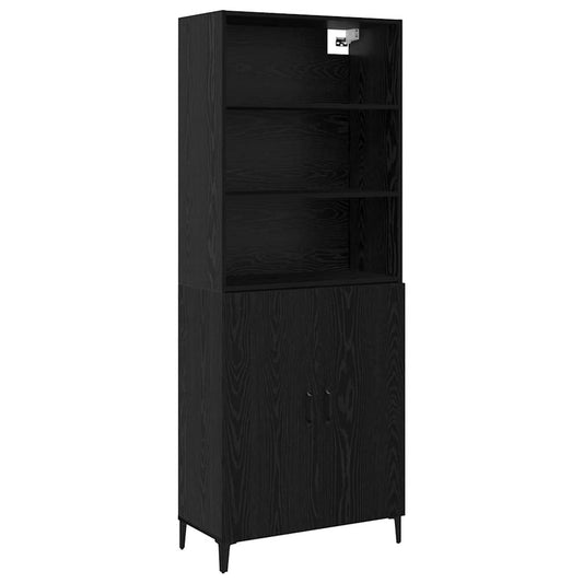 Buffet 2 pcs Carvalho Preto Madeira processada