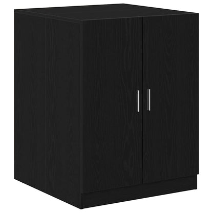 Armário para máquina de lavar roupa 2 pcs Carvalho preto