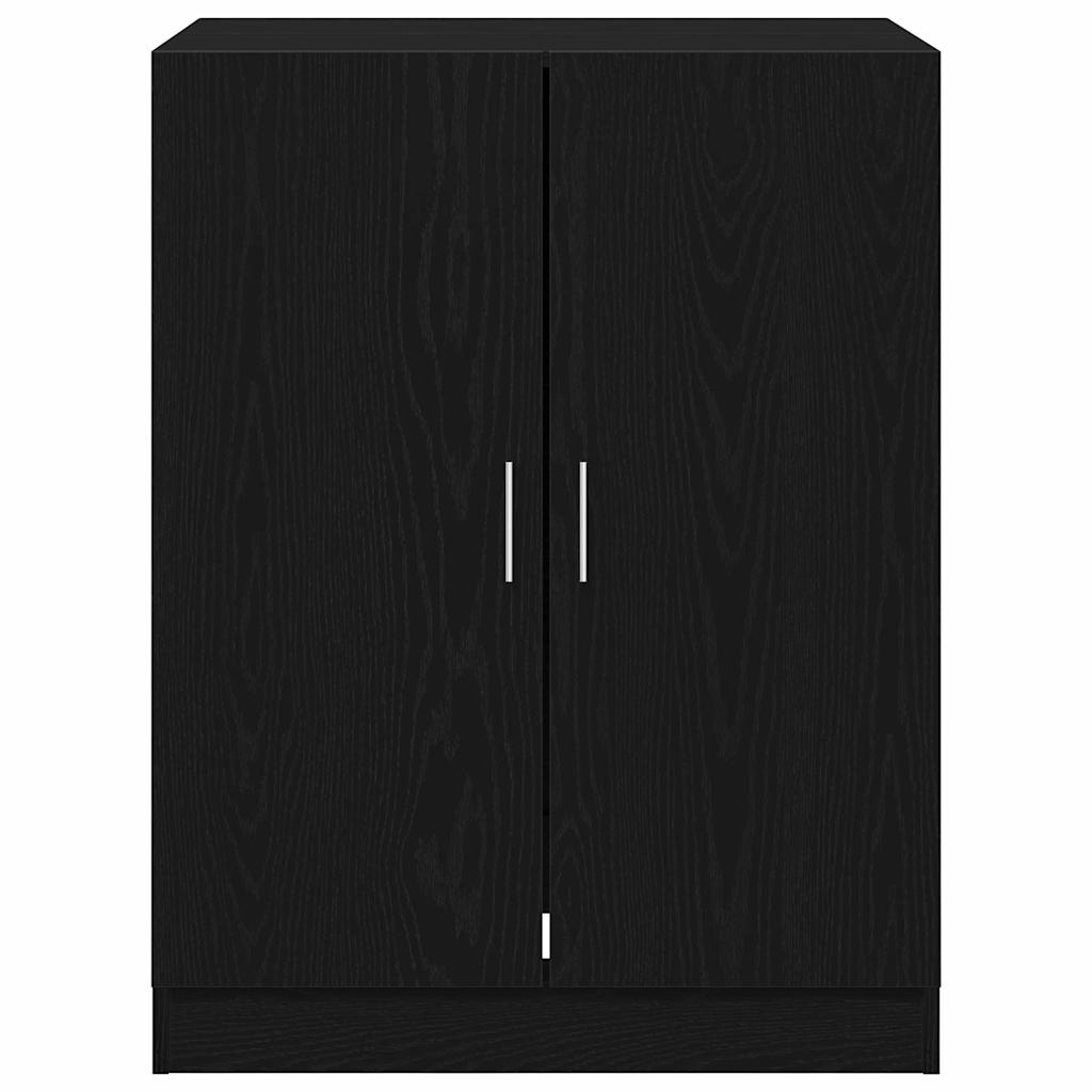 Armário para máquina de lavar roupa 2 pcs Carvalho preto