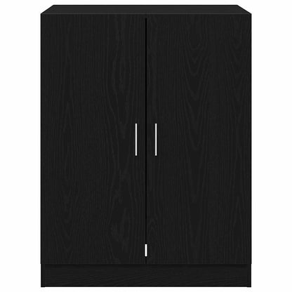 Armário para máquina de lavar roupa 2 pcs Carvalho preto