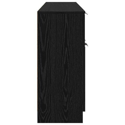 Buffet 3 pcs Carvalho preto 60 x 30 x 70 cm Madeira processada